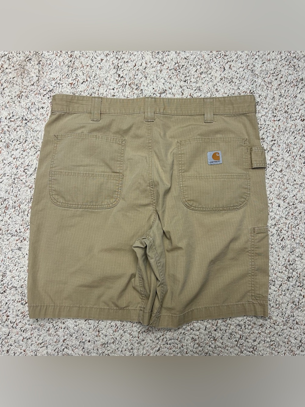 Carhartt Mens Relaxed Fit Ripstop Cargo Shorts Tan 104196-DKH Size 38 Utility